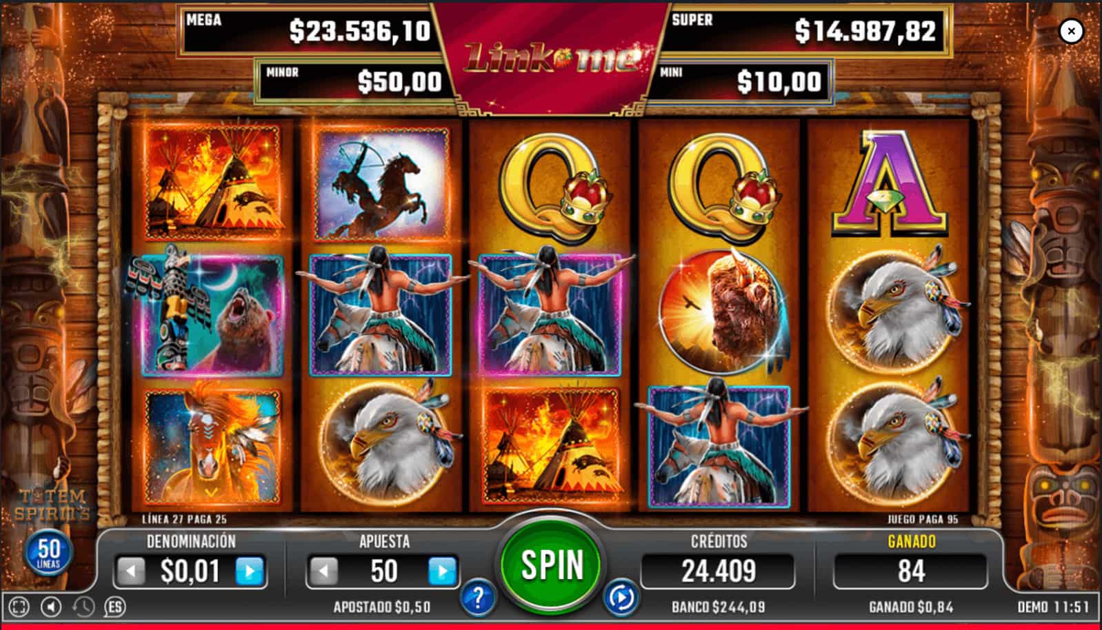 Link Me Totem Spirits Bonus