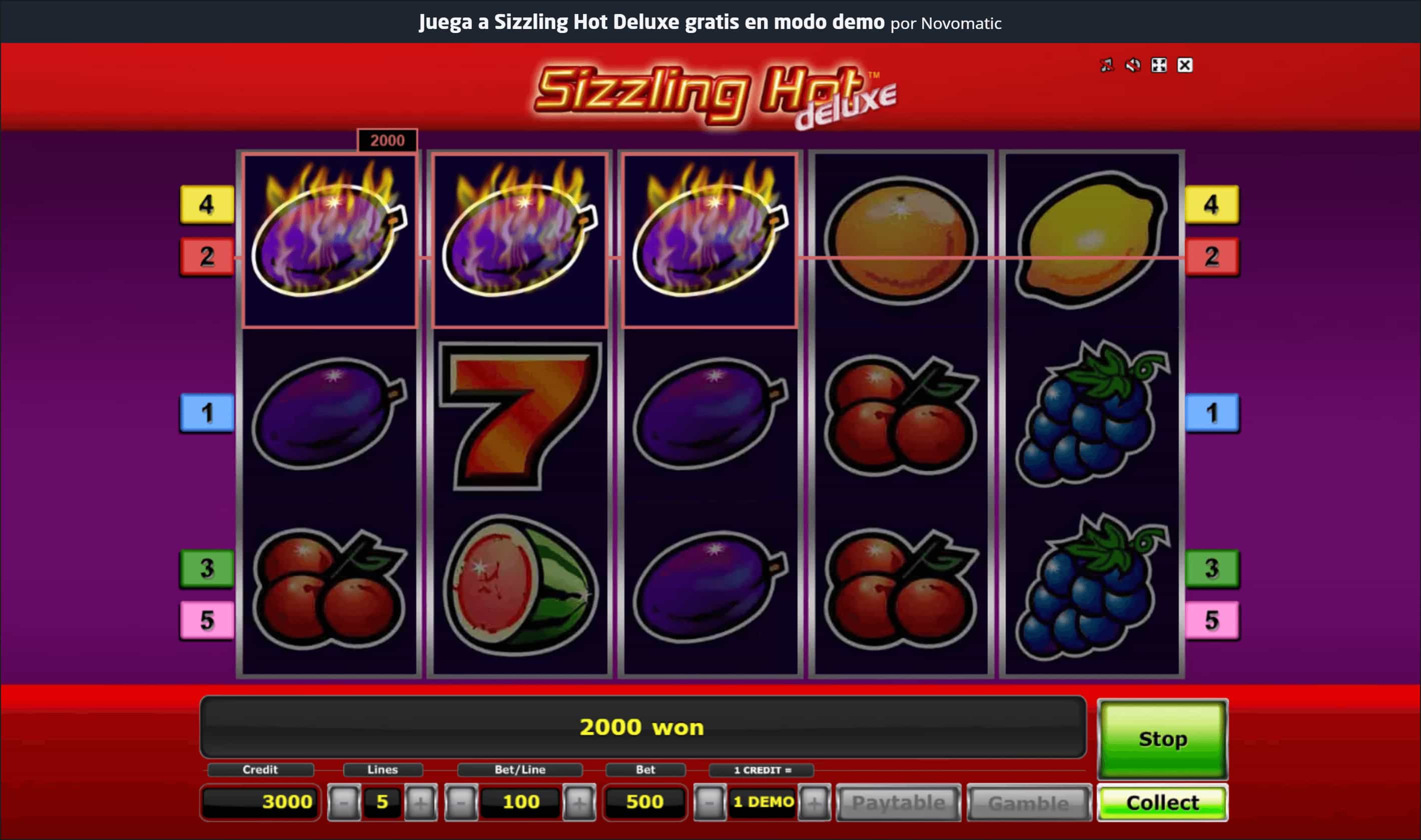 Sizzling Hot Deluxe Bonus