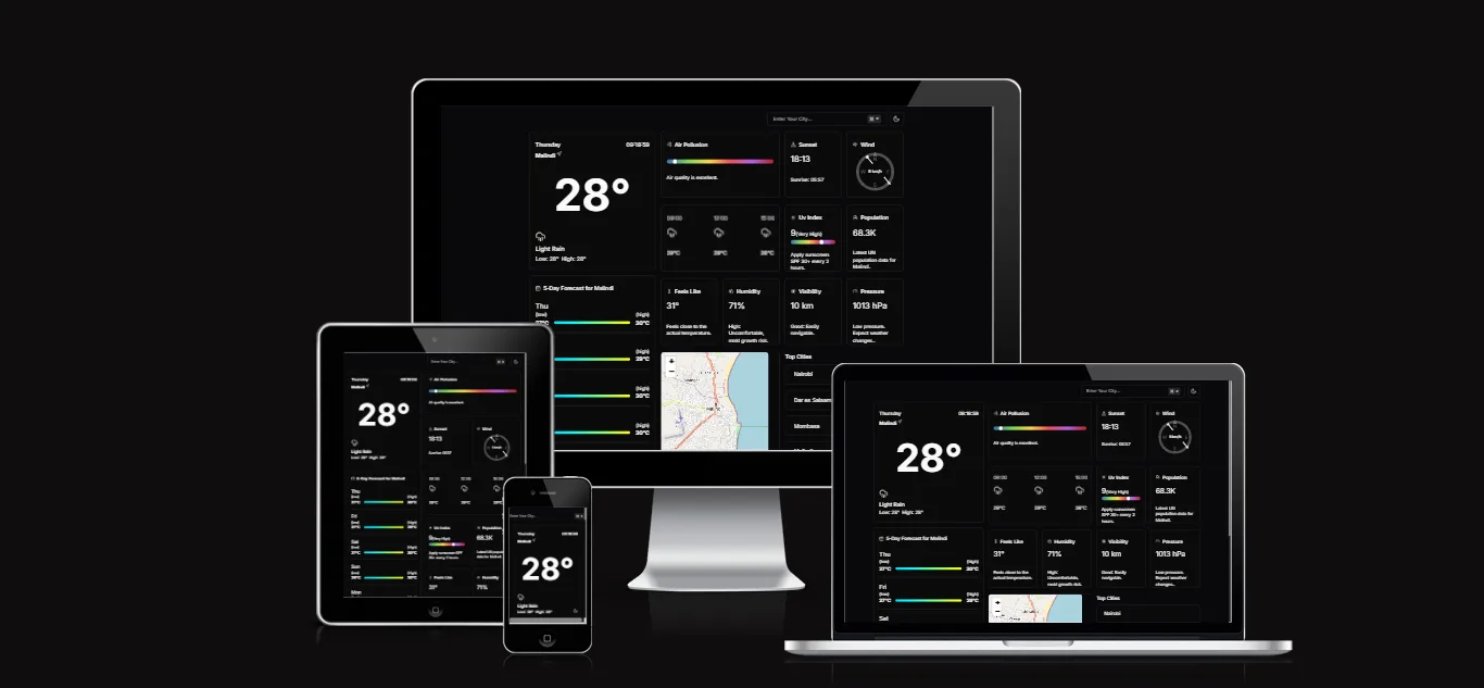 Modern Weather Web App