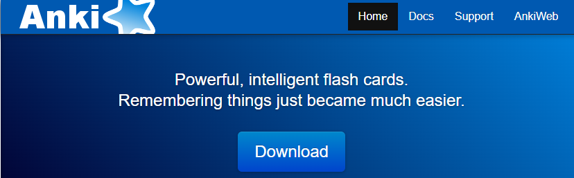 Anki homepage