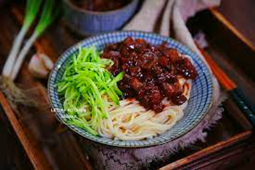 Zhajiangmian most popular Chinese food dishes