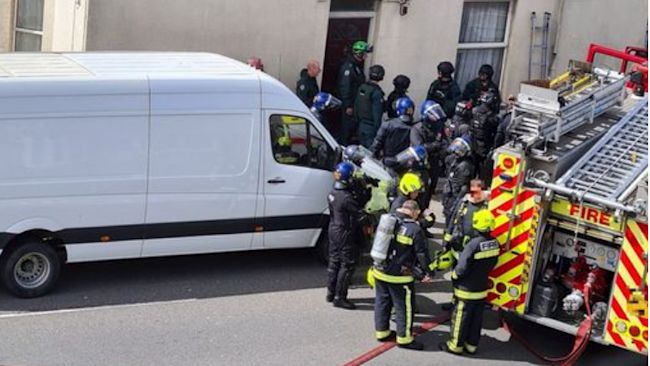 050720-Emergency service workers gather outside property-Plymouth Live