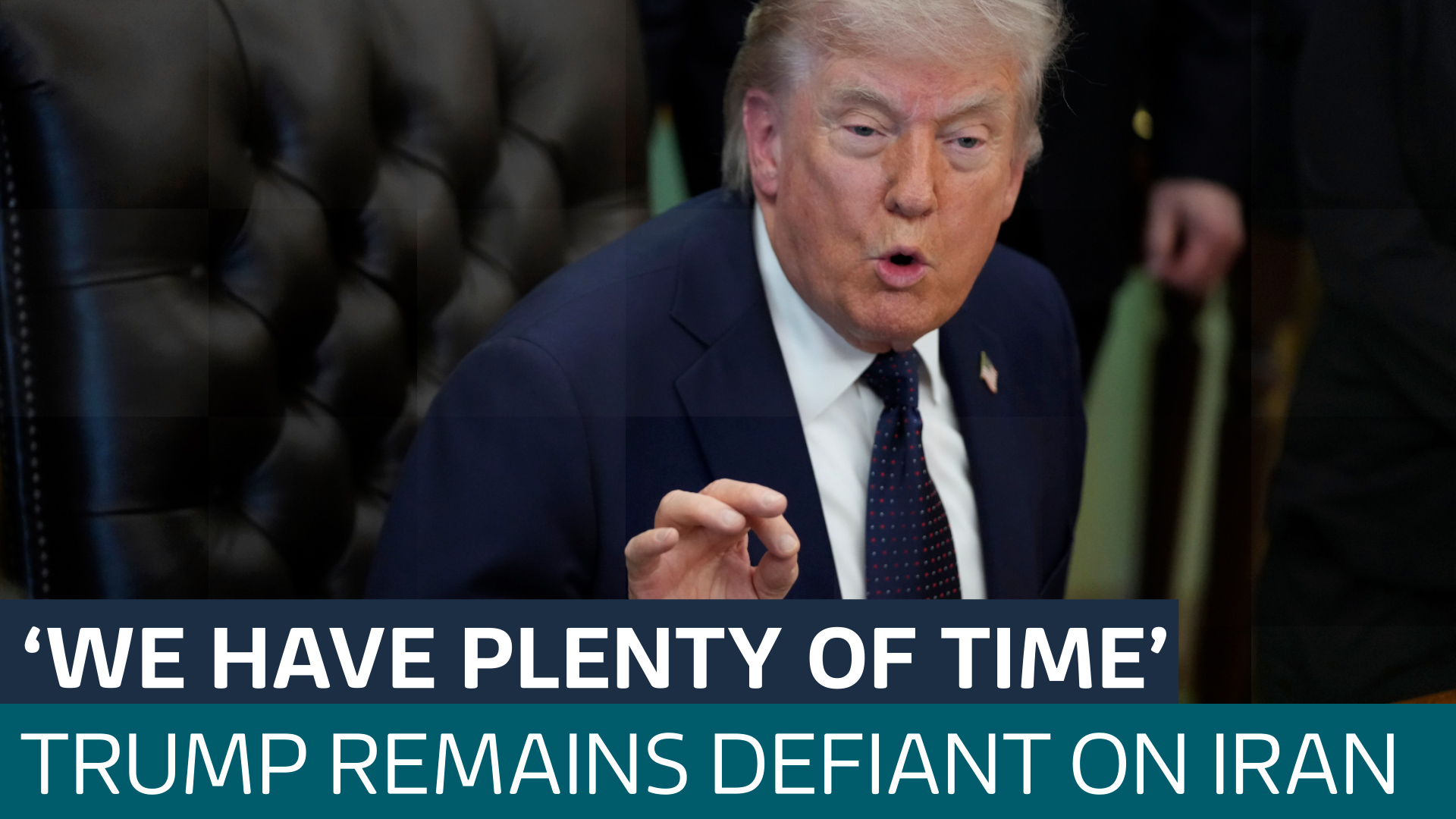 Trump says he won’t be rushed to end war as Iran negotiations drag on - Latest From ITV News