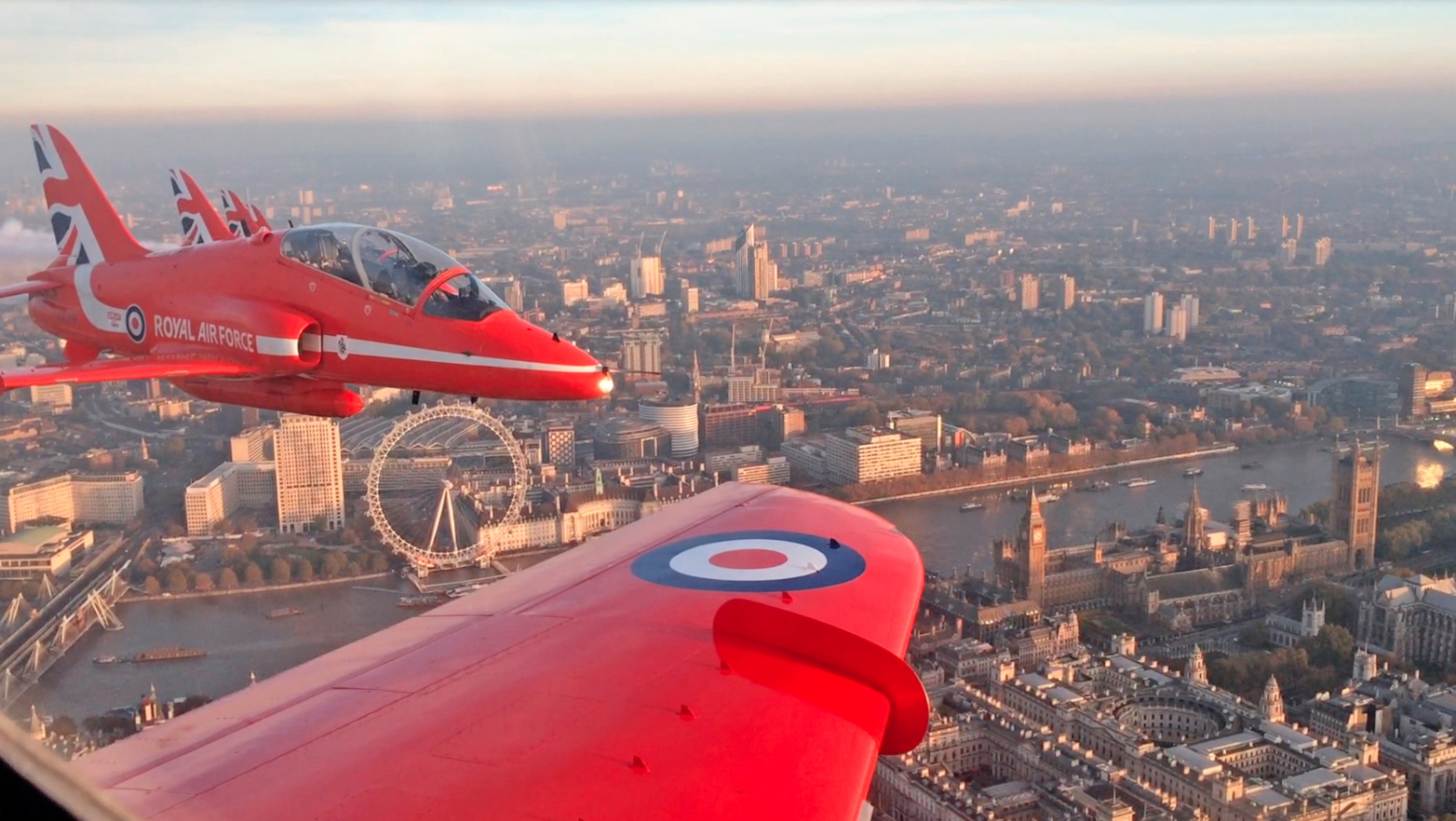 Red Arrows perform flypast at Rugby World Cup final | ITV News Calendar