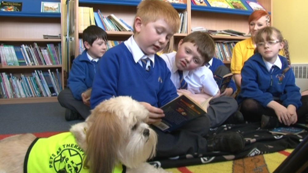 how dogs help kids read