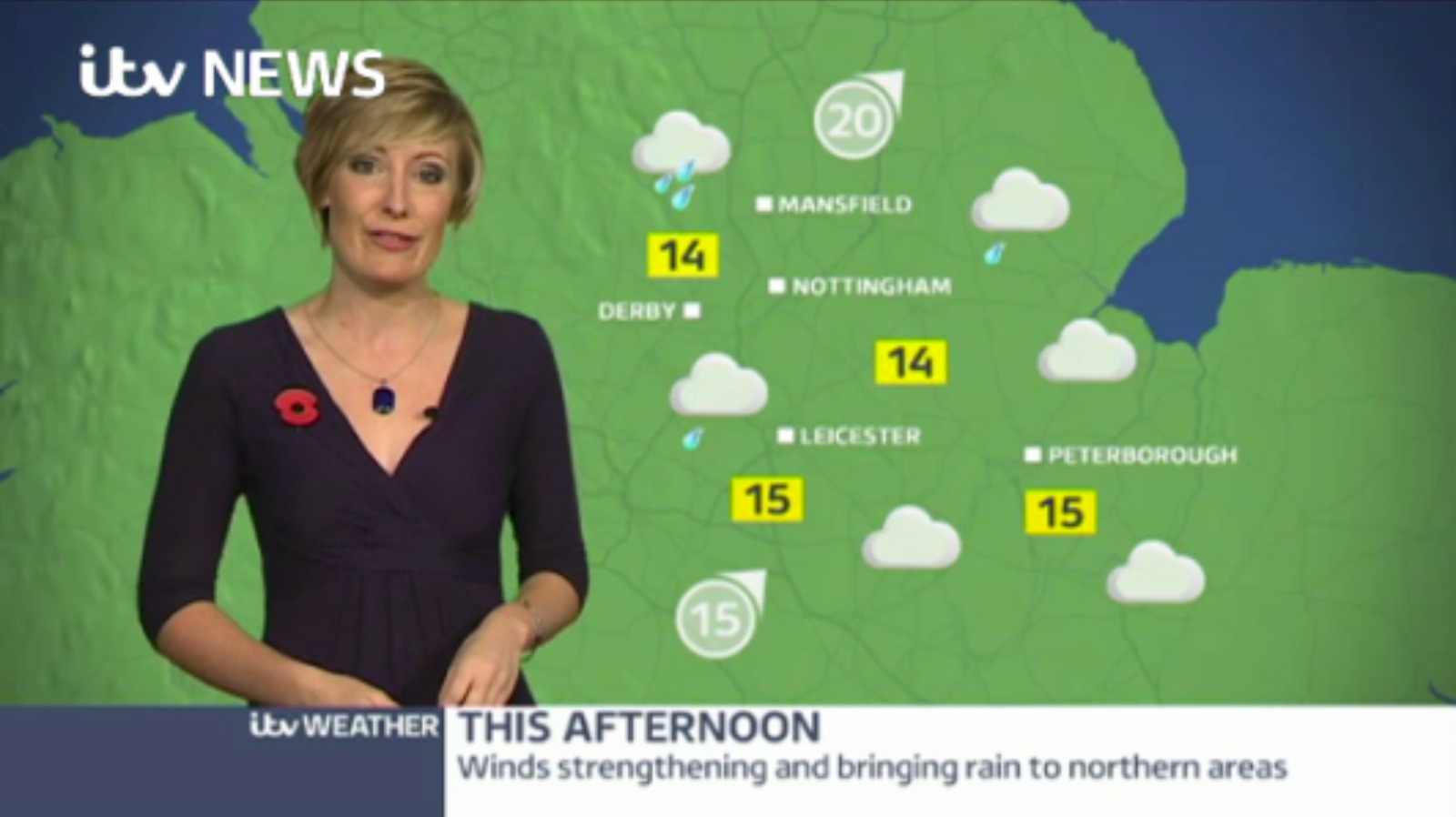 East Midlands Weather: A fairly cloudy and breezy day | ITV News Central