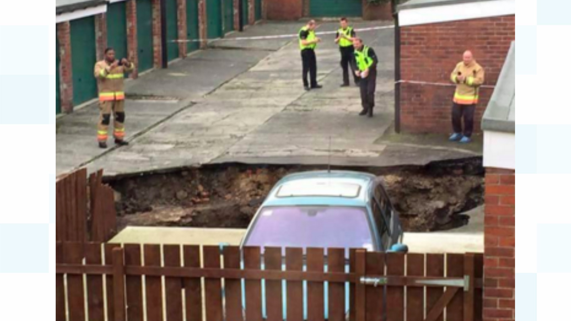 30ft Sinkhole In Newcastle Exposes Old Mine Workings | ITV News Tyne Tees