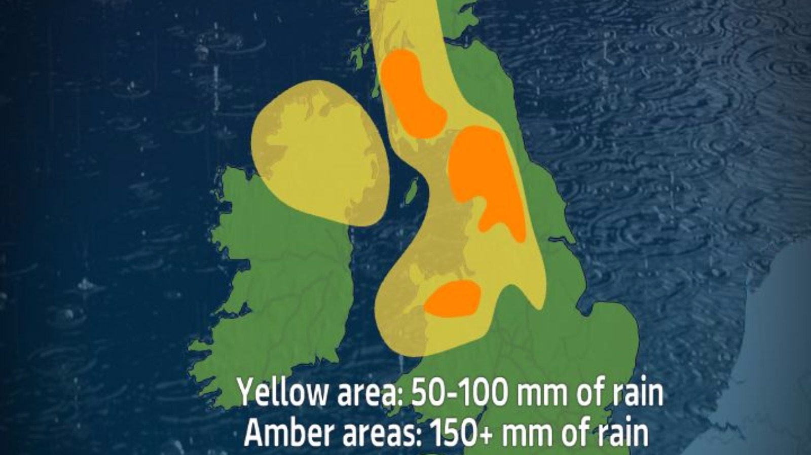 Months worth of rain due in next 24 hours forces Met Office to issue ...