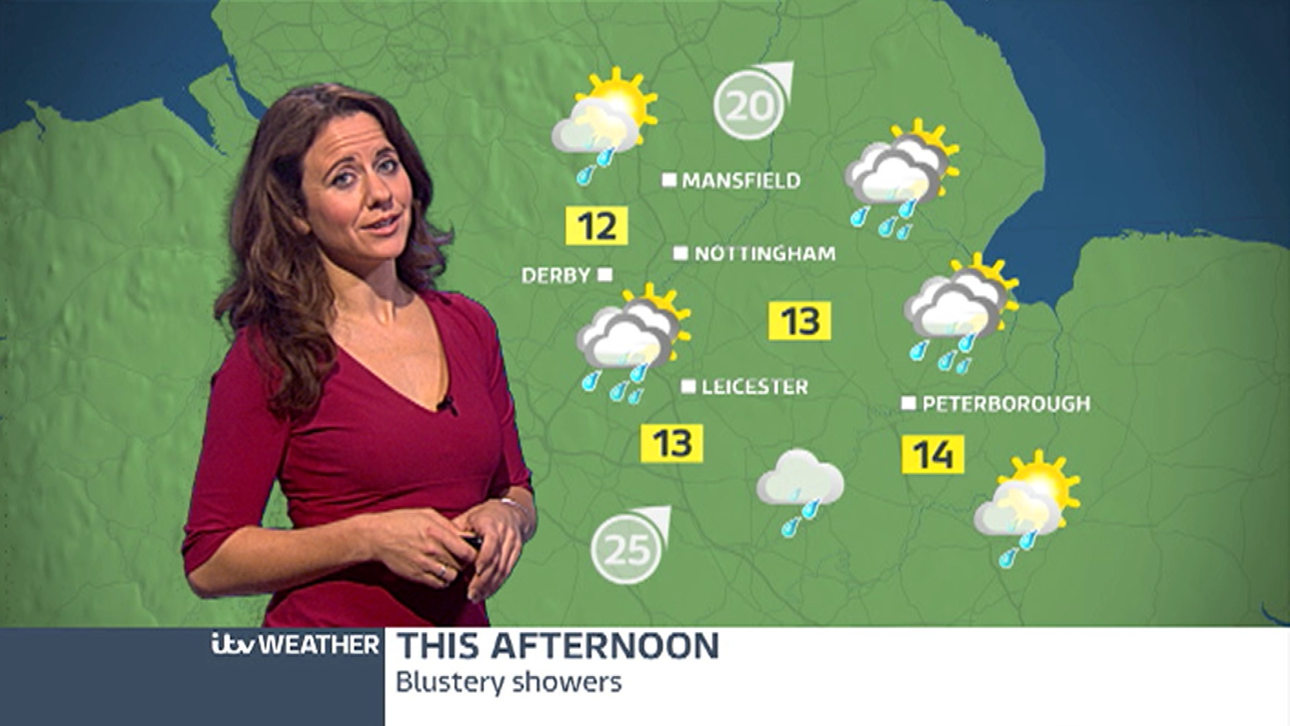 East Midlands weather: Windy with showers overnight | ITV News Central