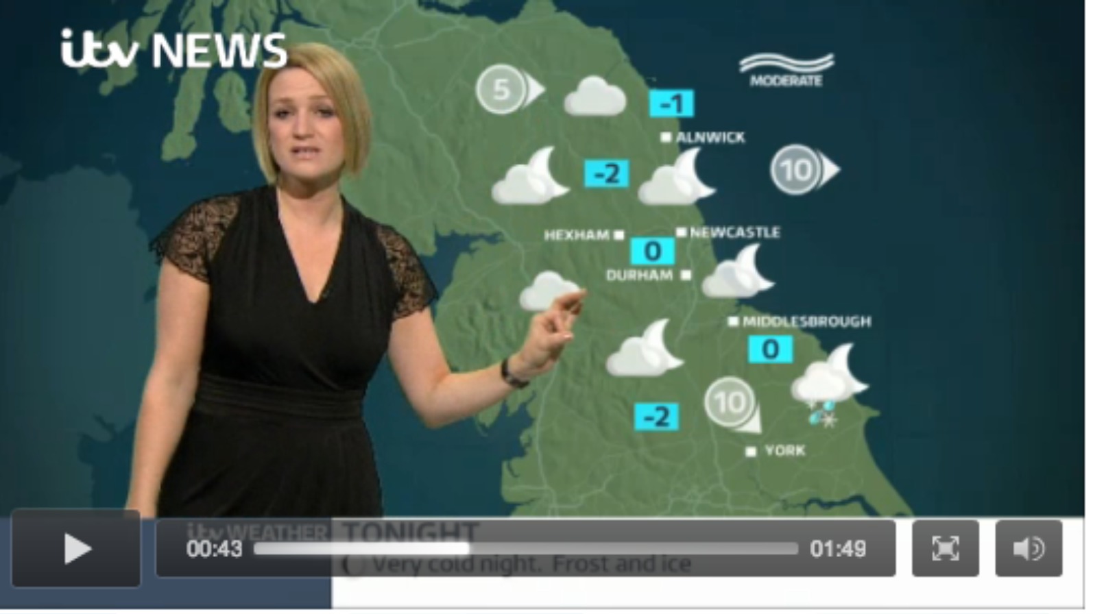 Video Saturdays Forecast For The Tyne Tees Region Itv News Tyne Tees