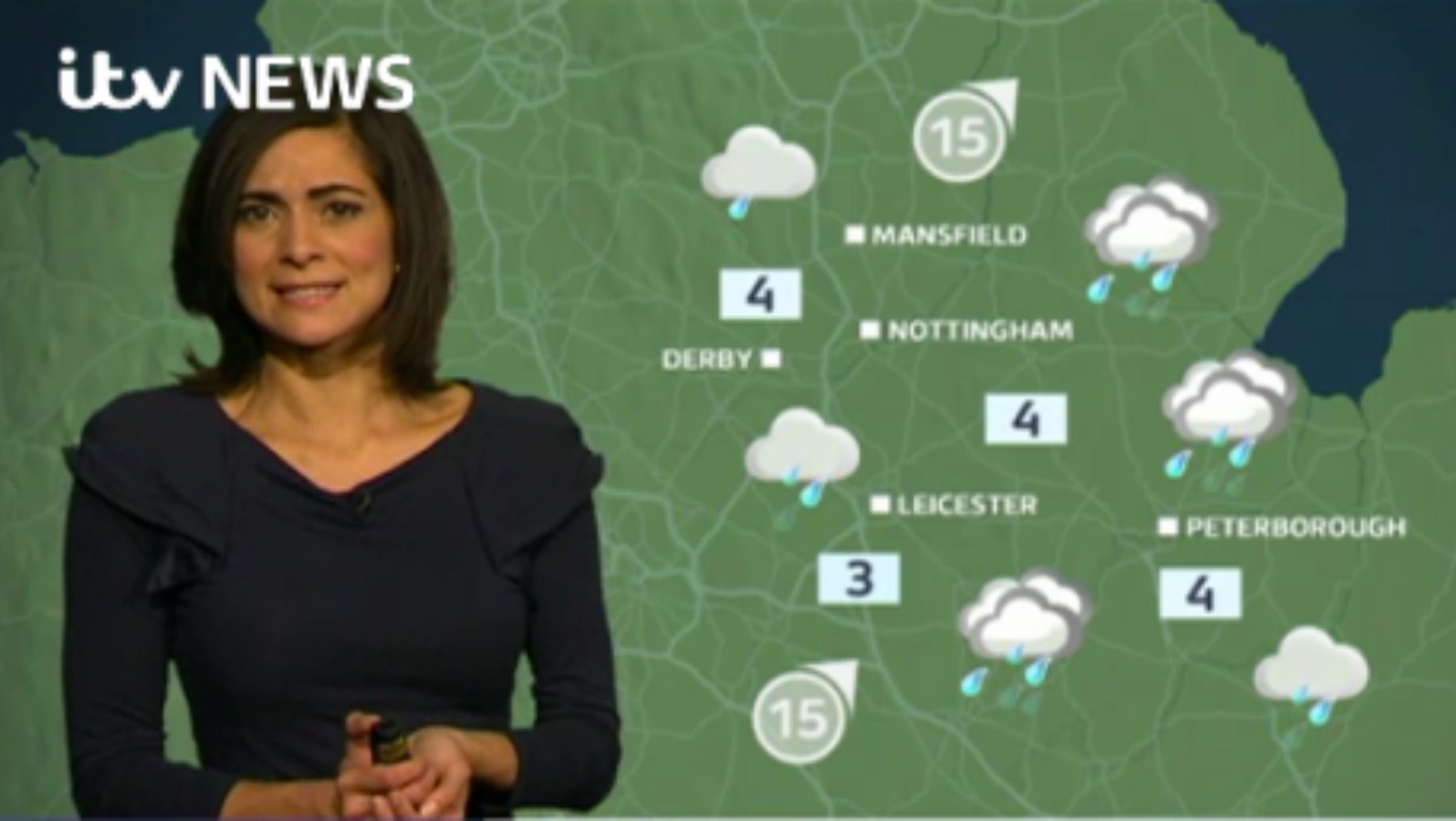 East Midlands Weather: Cloudy with rain | ITV News Central
