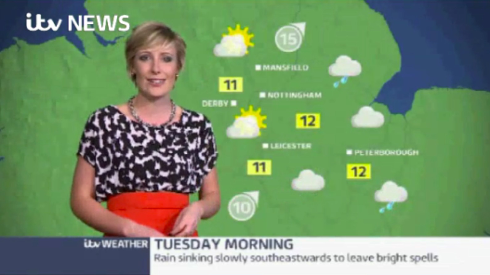 East Midlands Weather: Rain Clearing Overnight | ITV News Central