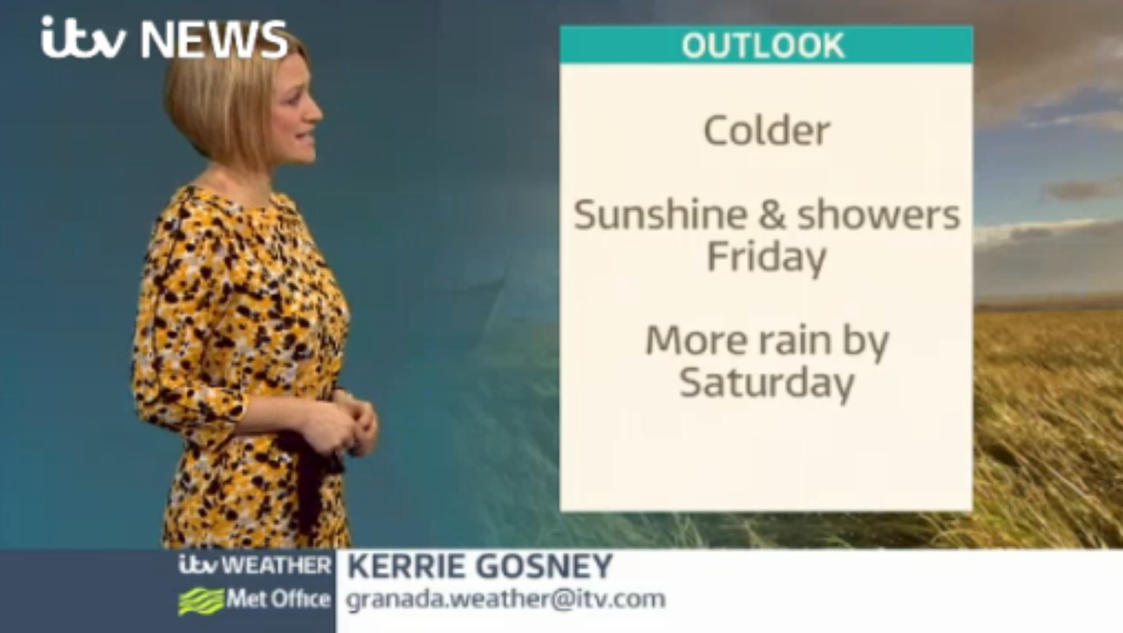 Latest Detailed Forecast With Kerrie Itv News Granada