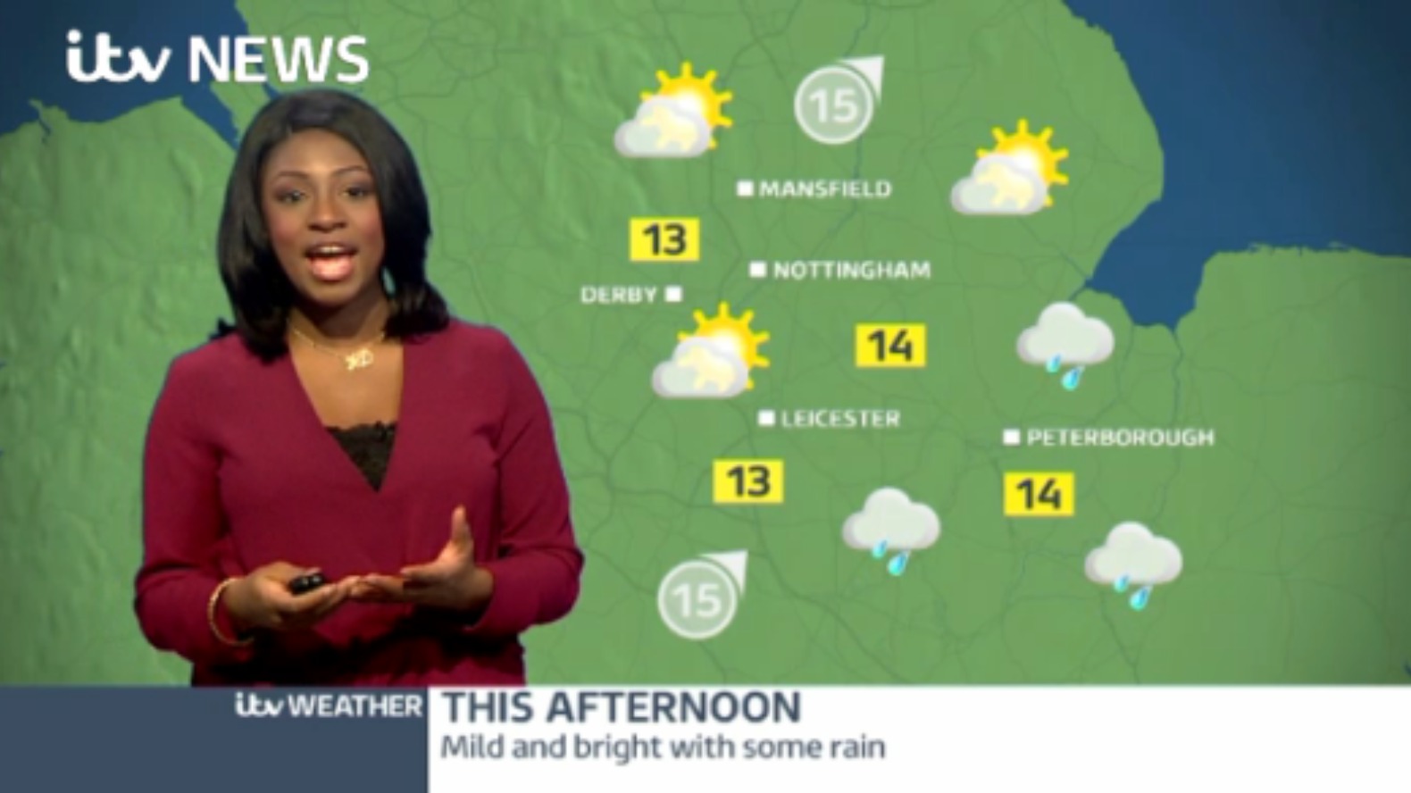 East Midlands Weather: Mild and bright with some rain | ITV News Central