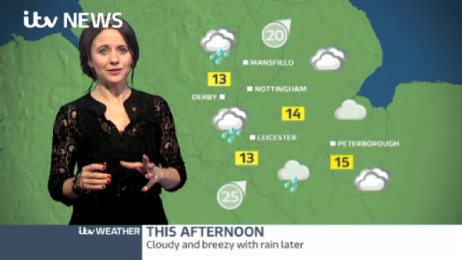 East Midlands Weather: Cloudy and breezy with rain later | ITV News Central