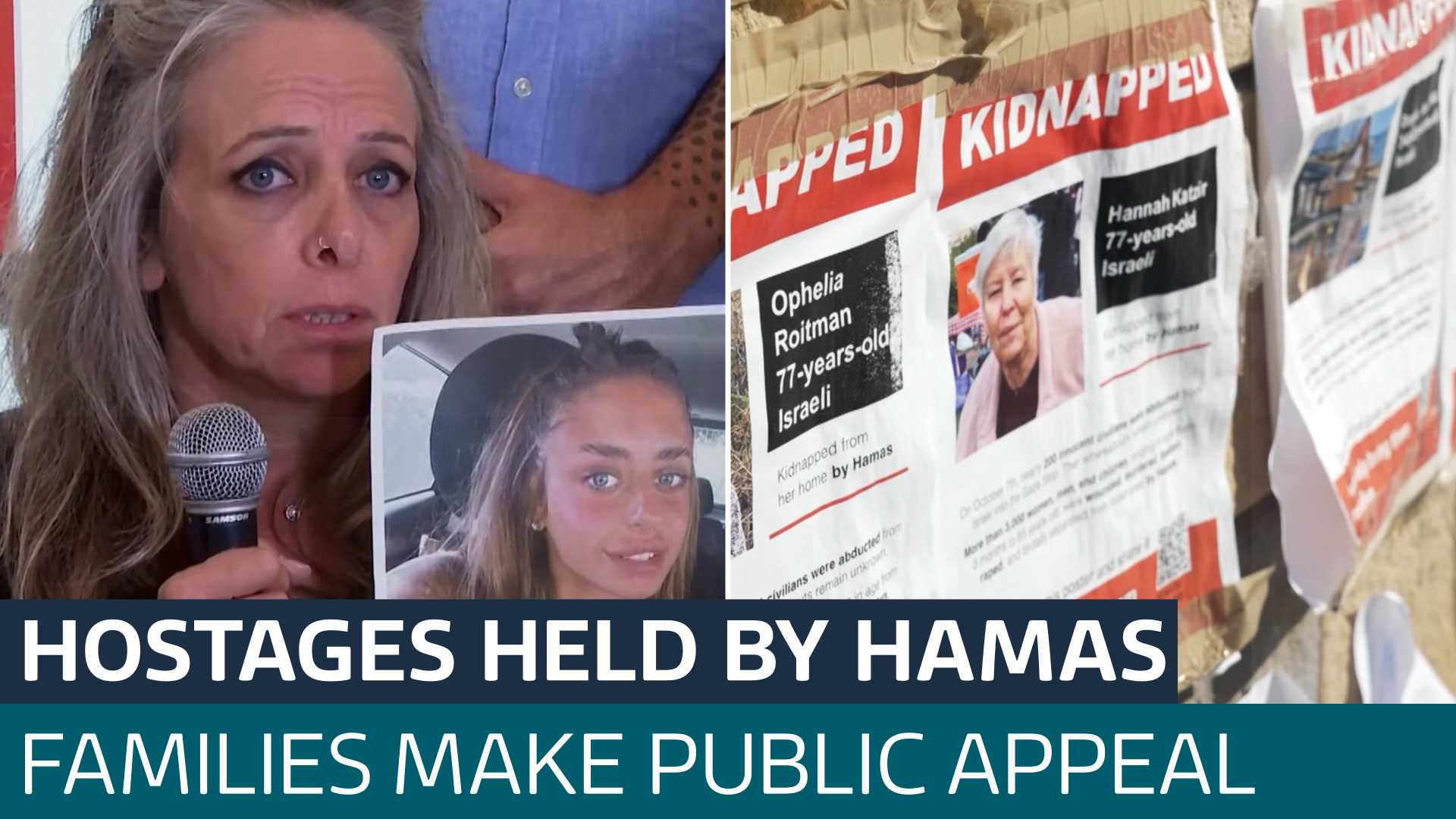 Families Of Hostages Being Held By Hamas Appeal For Their Release ...