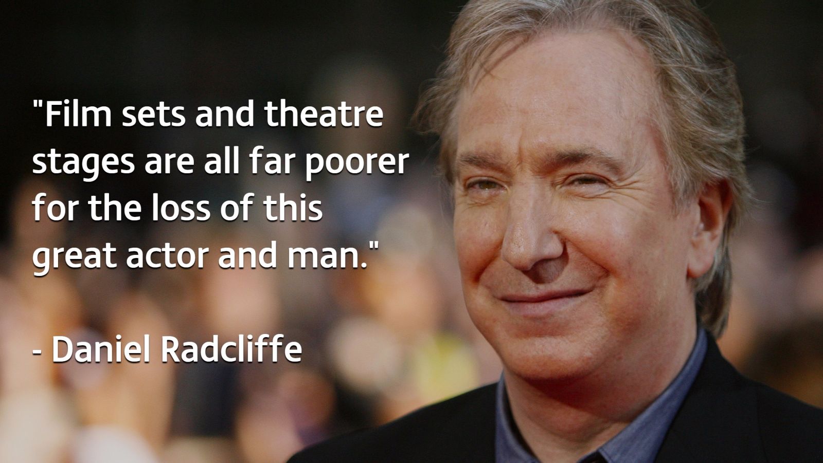 Alan Rickman dead: Daniel Radcliffe pays tribute