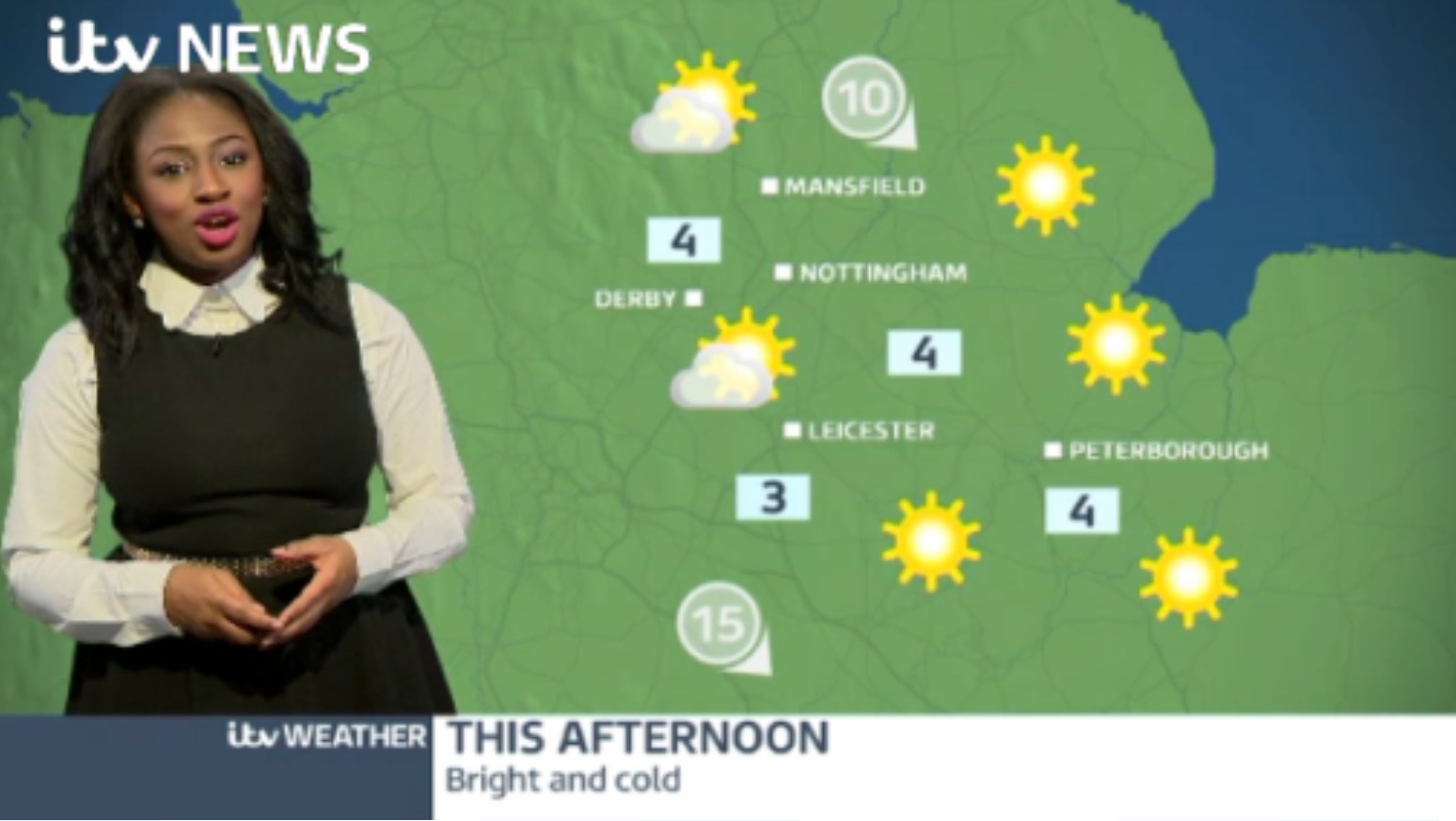 East Midlands Weather: Clear with wintry showers | ITV News Central