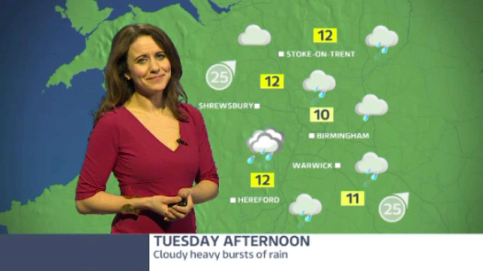 West Midlands weather: Heavy bursts of rain | ITV News Central