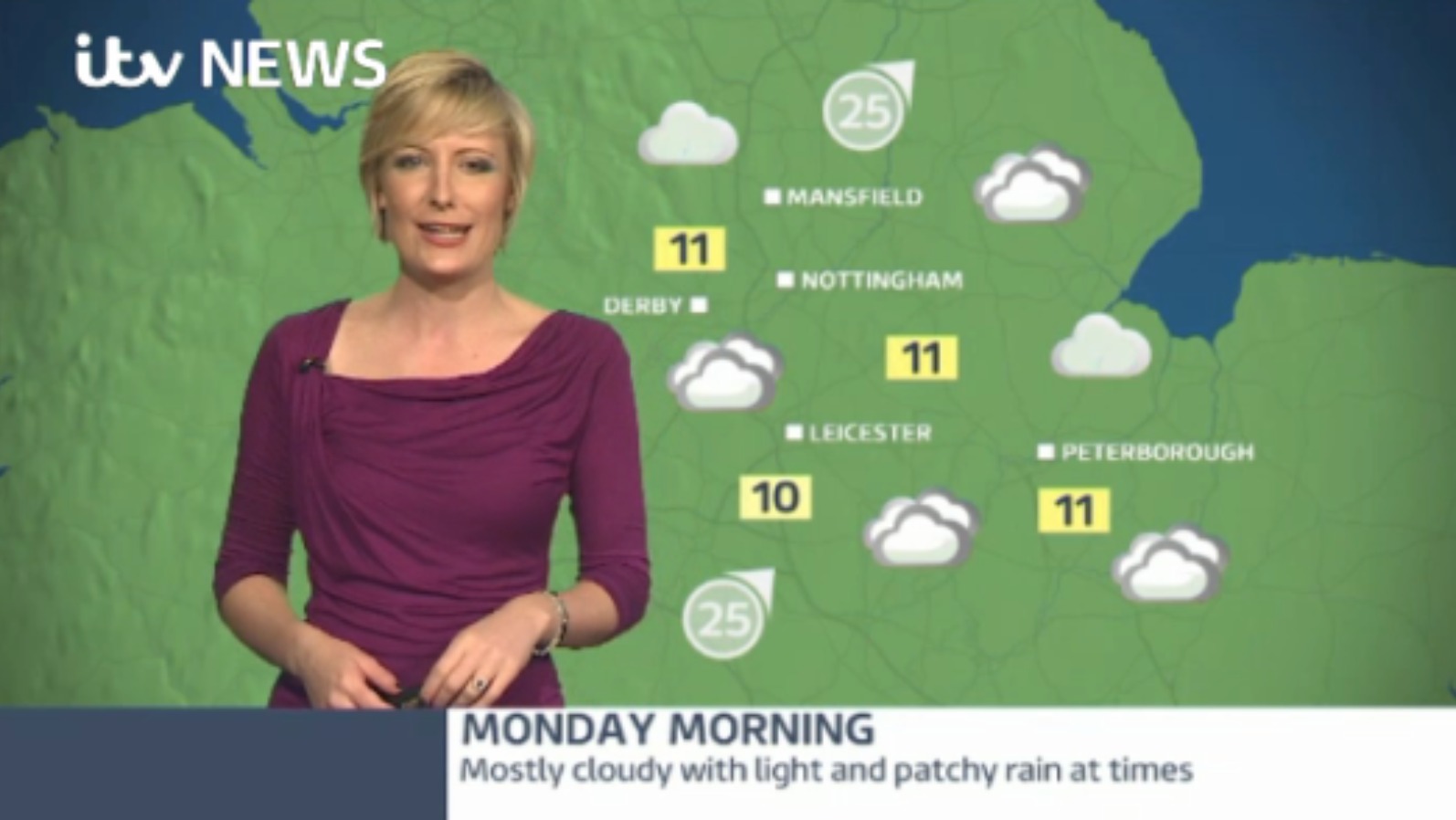 East Midlands Weather: Mostly cloudy with light rain | ITV News Central