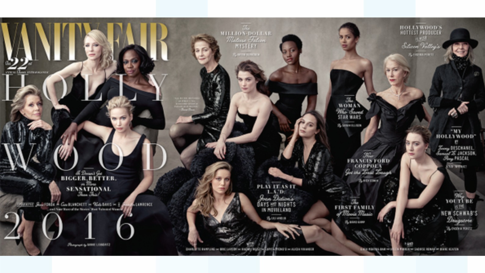 Diane Keaton, Jennifer Lawrence on Vanity Fair 2016 Hollywood