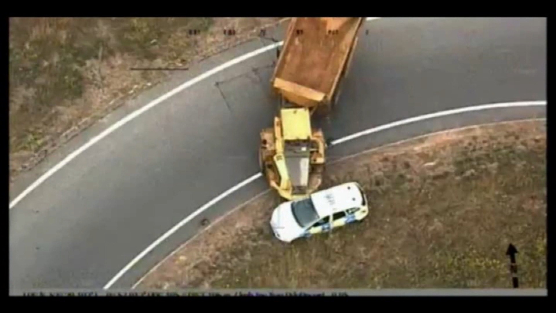 Incredible footage shows drugfuelled dumper truck rampage ITV News