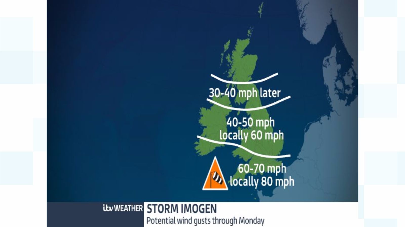 Storm Imogen When And Where We Will See The Strongest Winds Itv News 3545