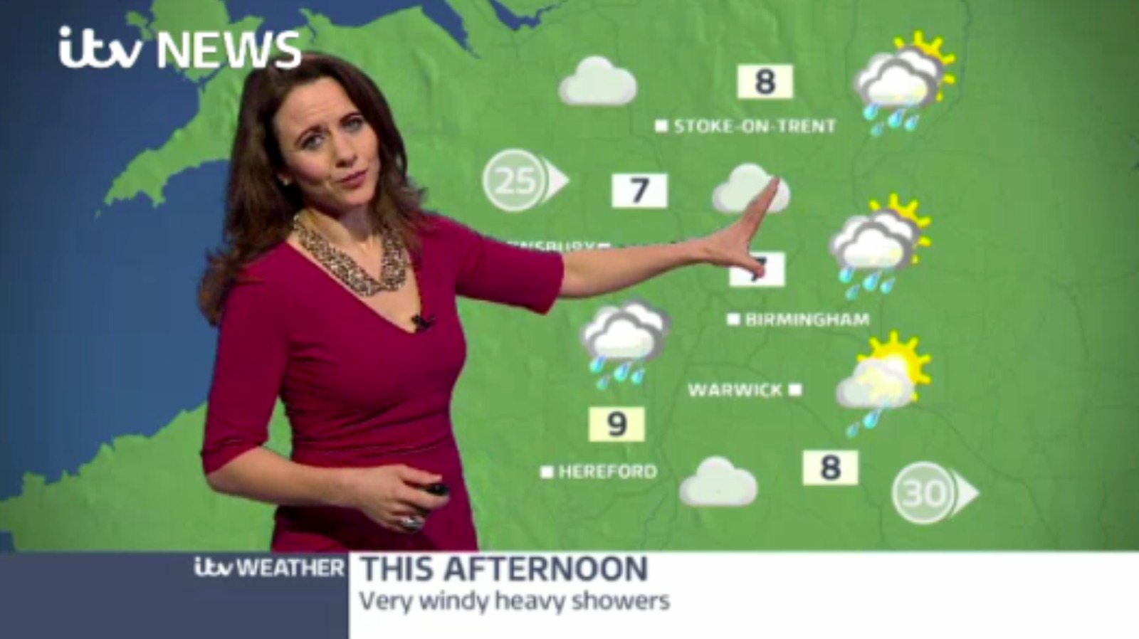 West Midlands Weather: Very windy heavy showers | ITV News Central