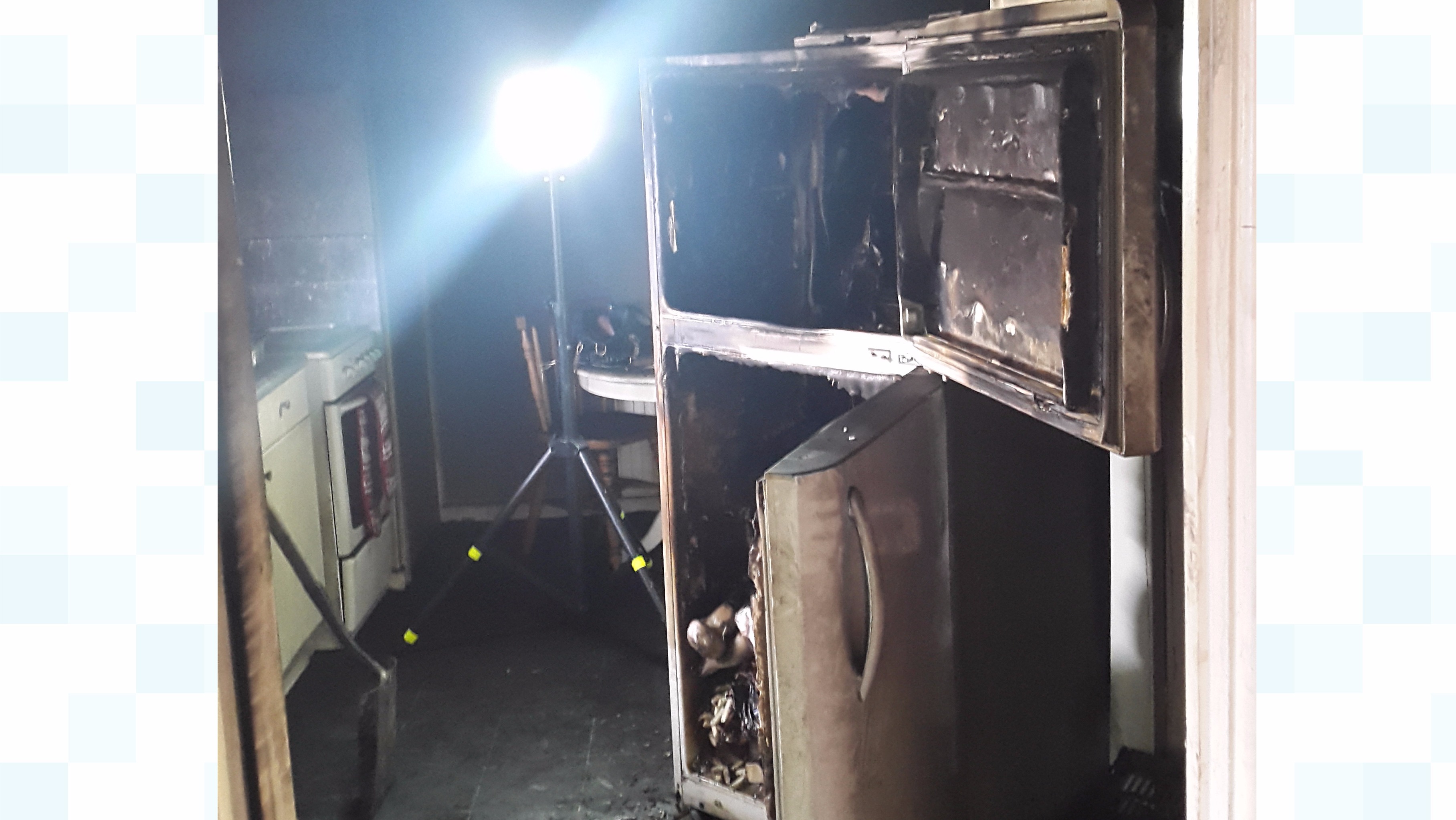 Lucky escape after fire caused by faulty fridge freezer ITV News Anglia