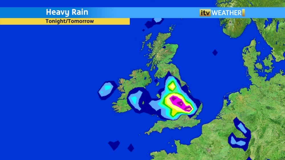 Heavy rain on the way | ITV News Central