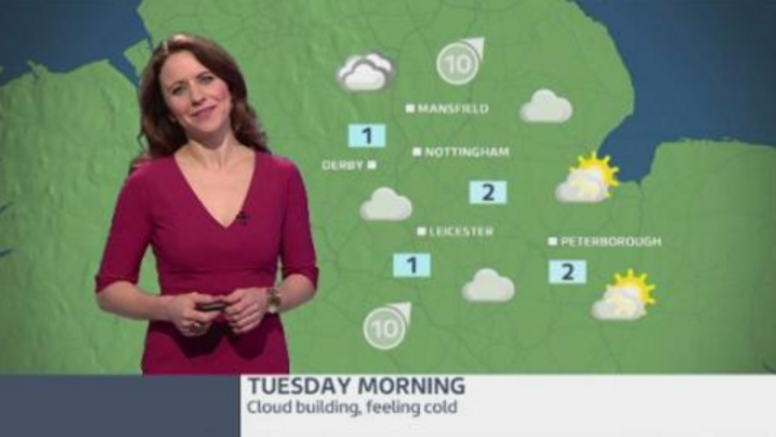 East Midlands Weather: Cloudy with spells of sleet | ITV News Central