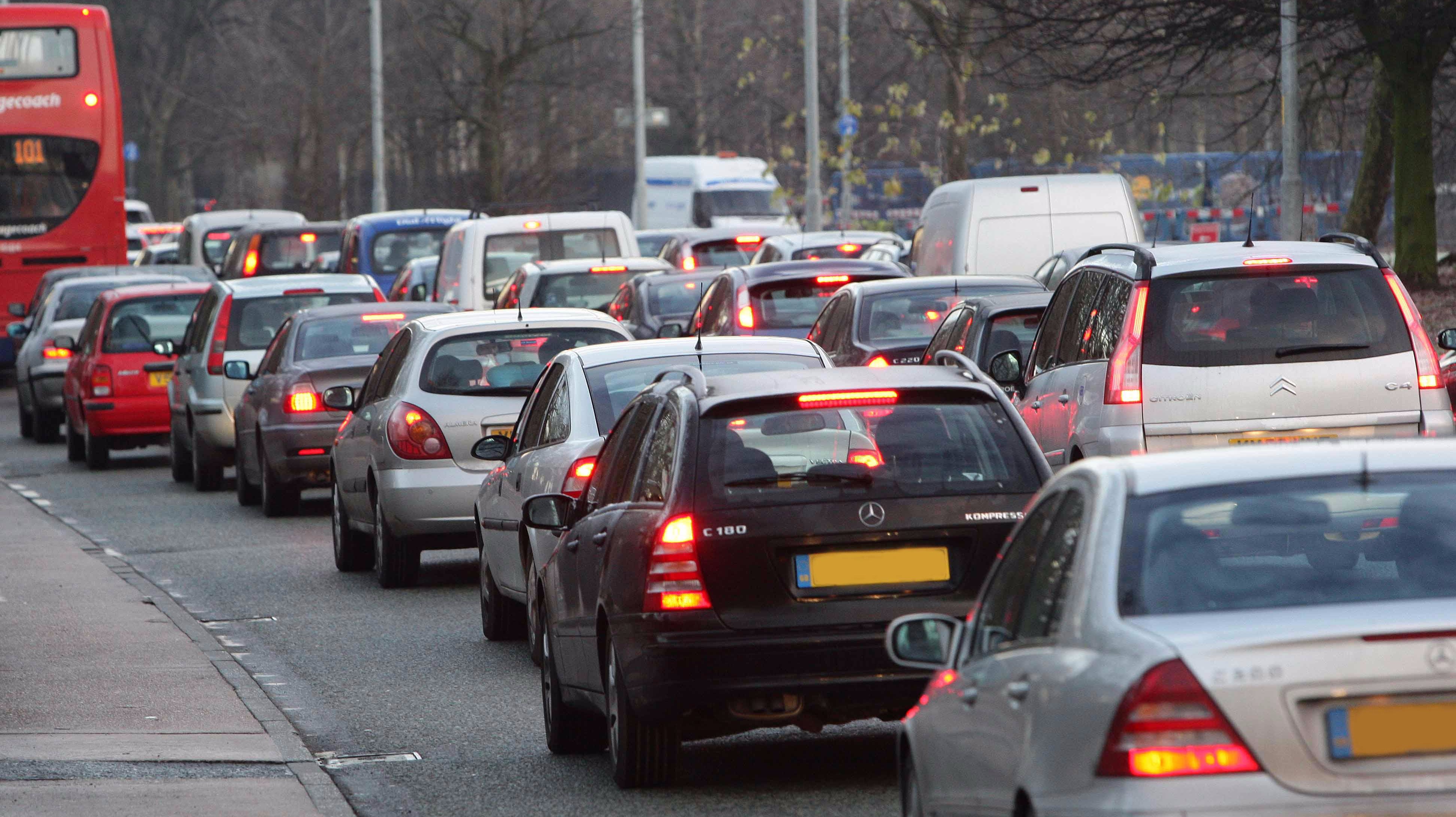 manchester-drivers-stuck-in-traffic-for-five-days-itv-news-granada