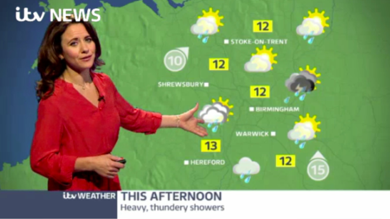 West Midlands Weather: Heavy thundery showers | ITV News Central