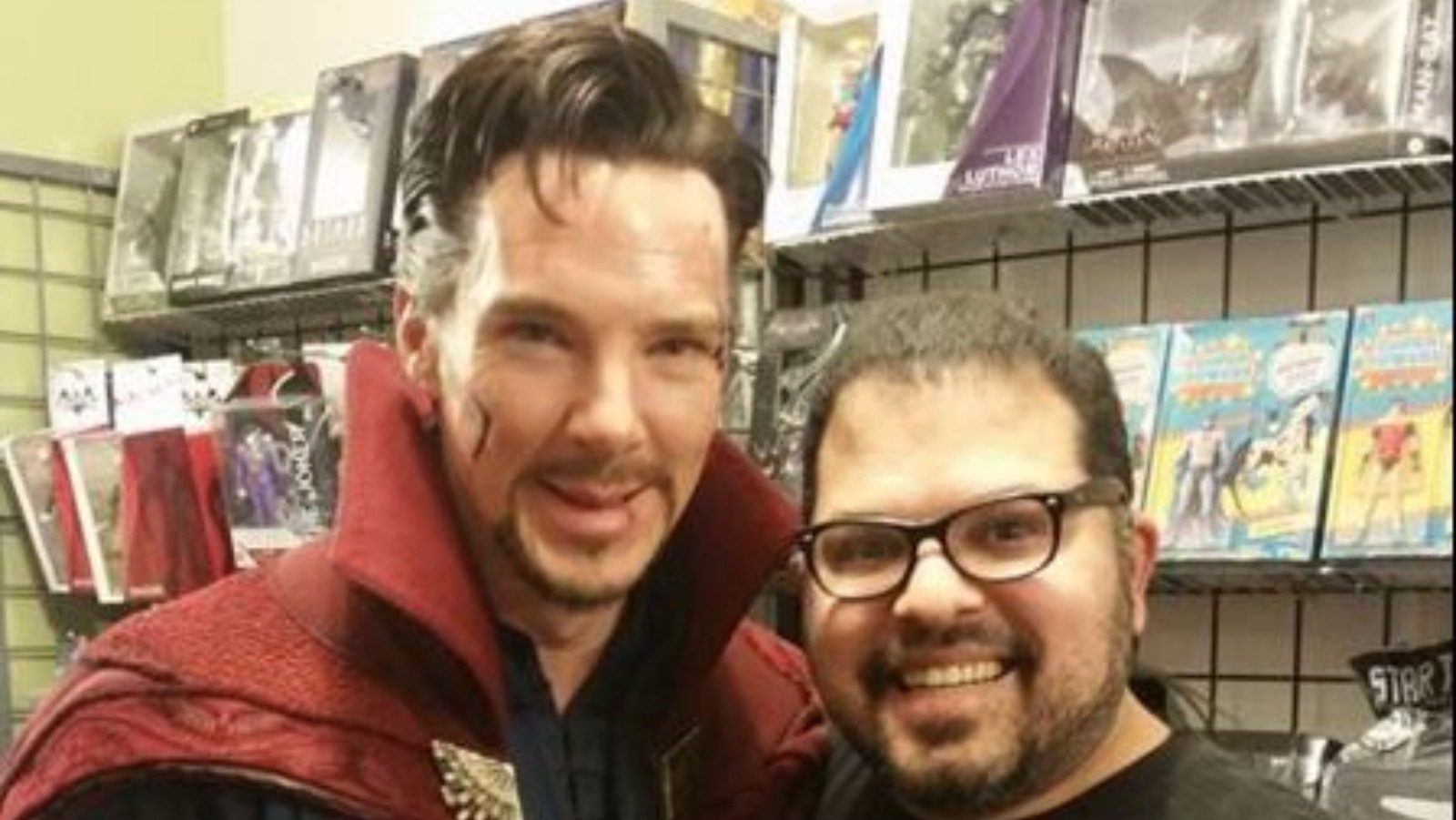 Benedict Cumberbatch visits comic store as 'Doctor Strange' | ITV News