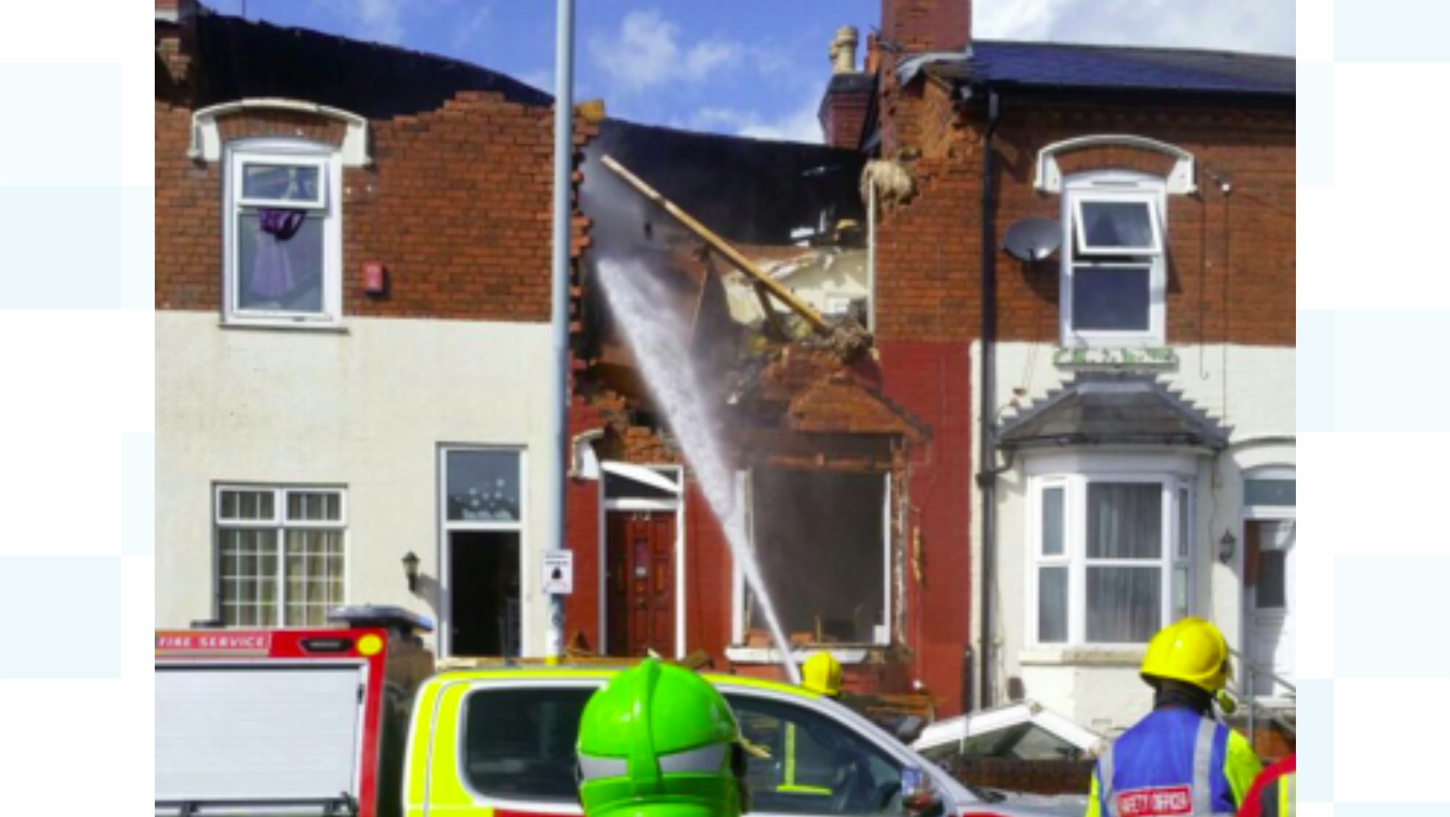 Emergency services attend house explosion | ITV News Central