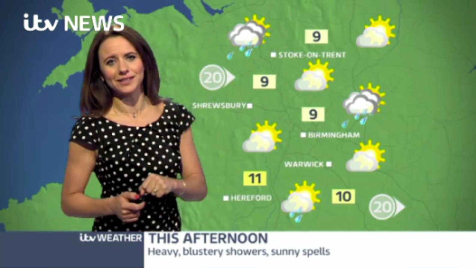 West Midlands Weather: Heavy thundery showers | ITV News Central