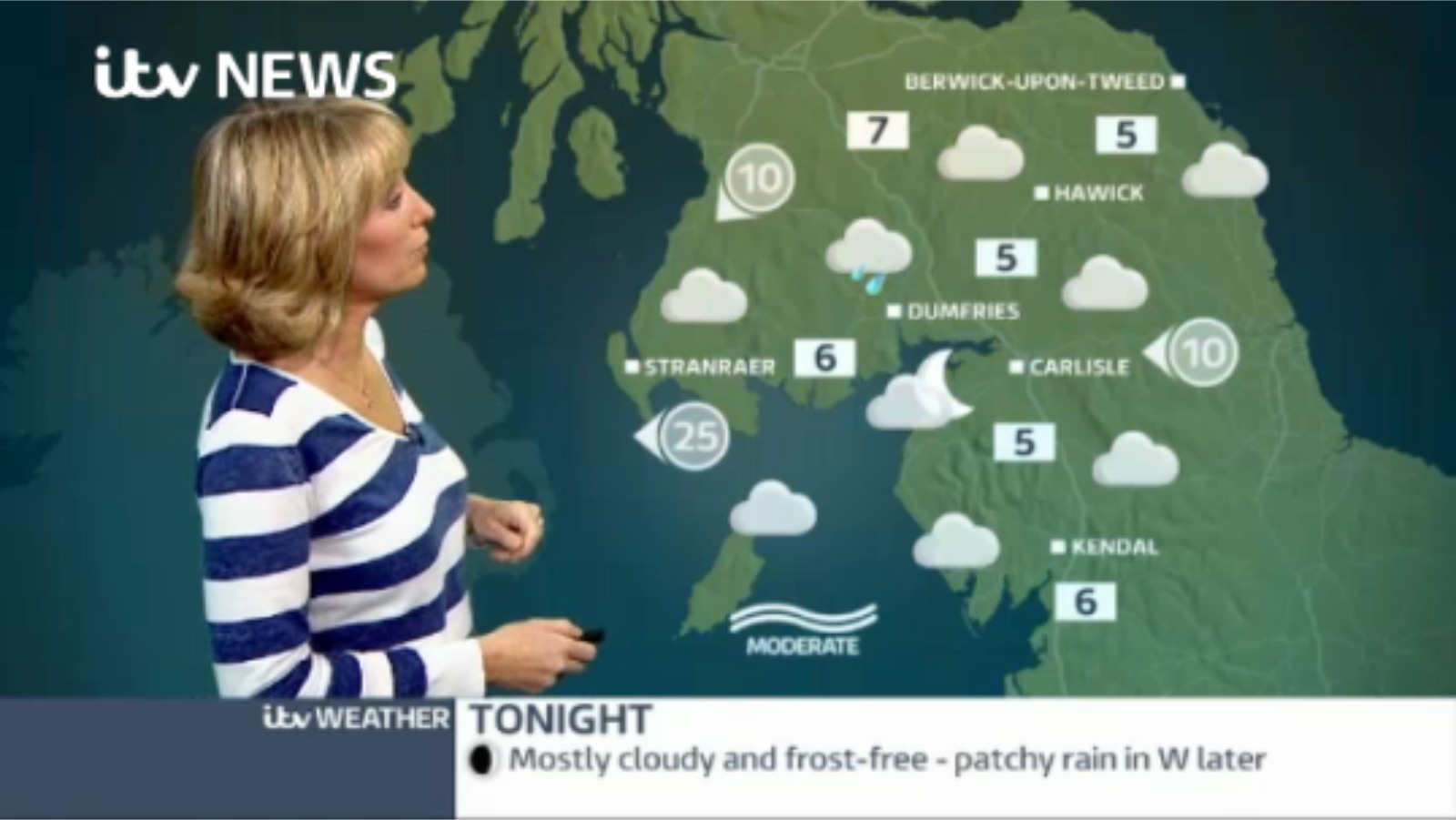 Video Sunday Night S Forecast For Cumbria And The South Of Scotland Border Itv News