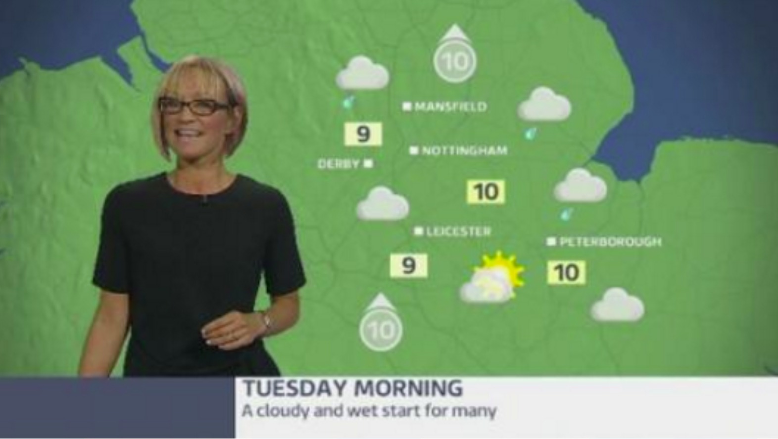 East Midlands Weather Cloudy with rain ITV News Central