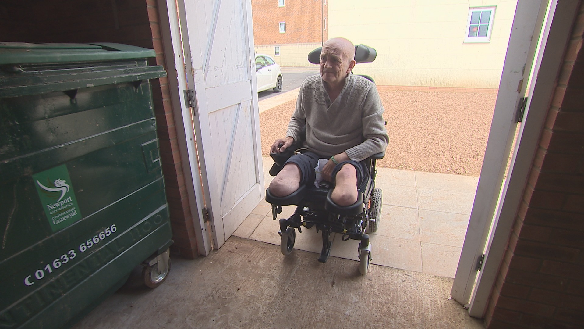 Newport man claims his bins weren't emptied enough, which attracted