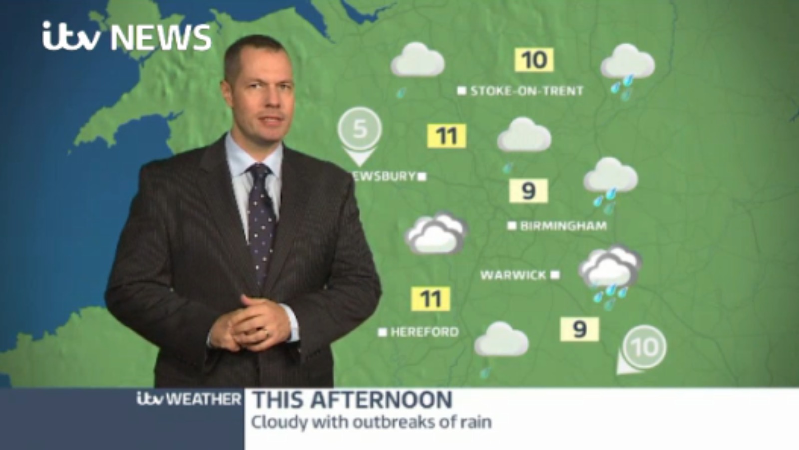 West Midlands Weather: Cloudy with outbreaks of rain | ITV News Central