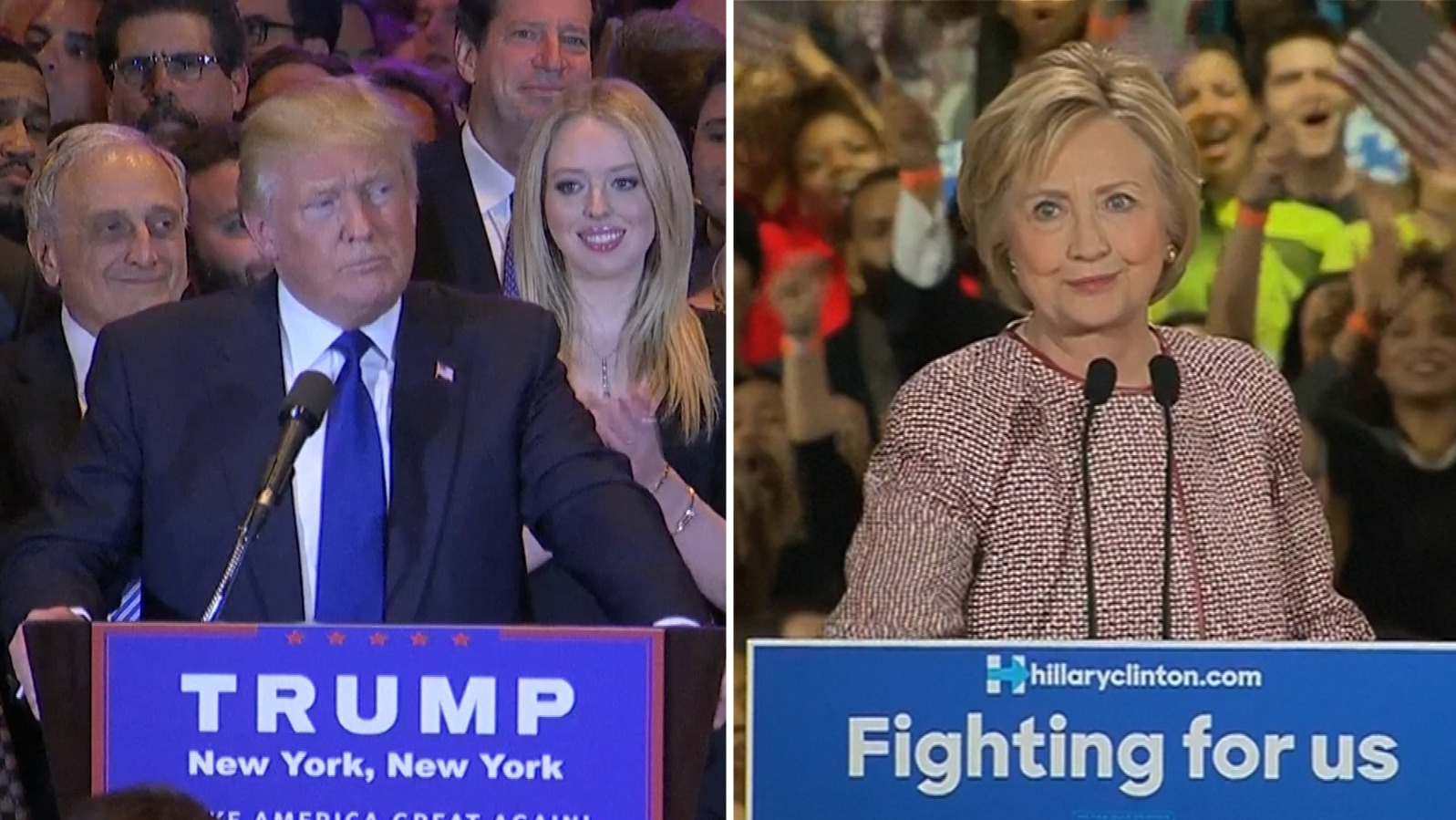 Donald Trump and Hillary Clinton win New York primaries | ITV News