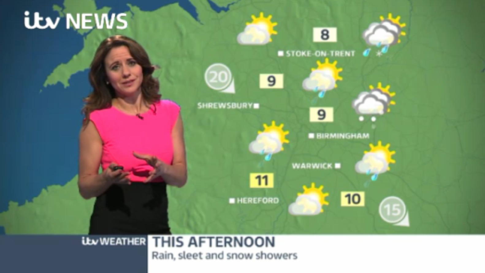 West Midlands Weather: Rain, sleet and snow showers | ITV News Central