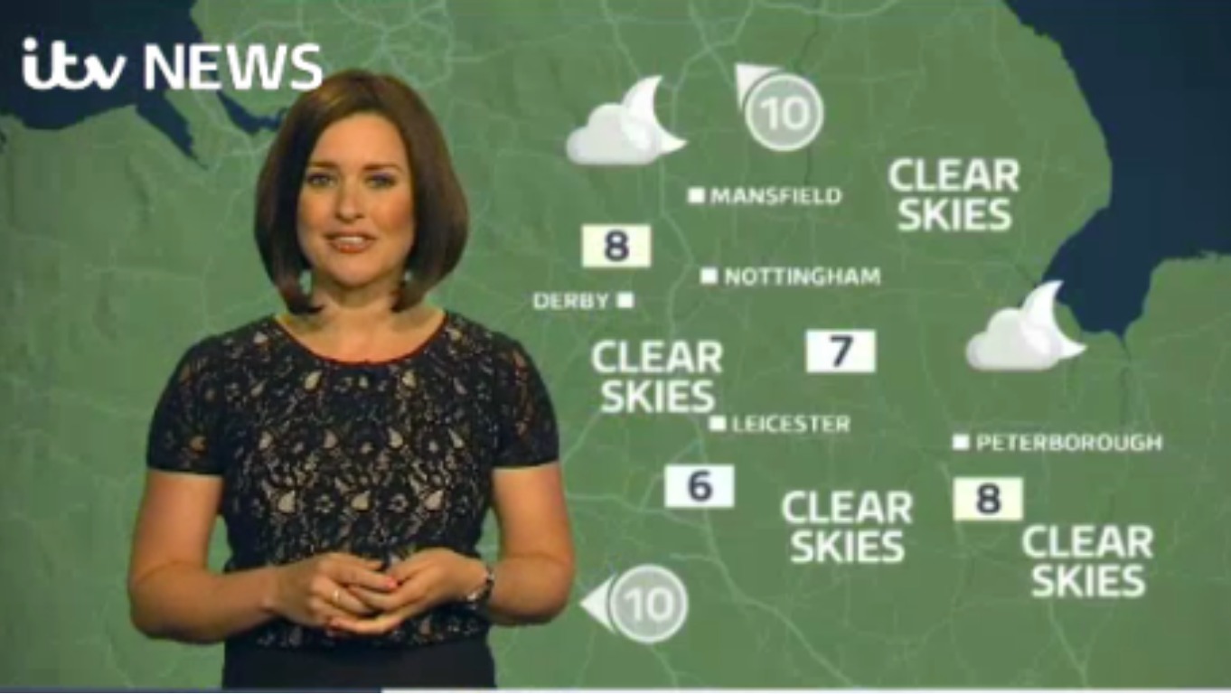 East Midlands Weather: Clear and windy night | ITV News Central