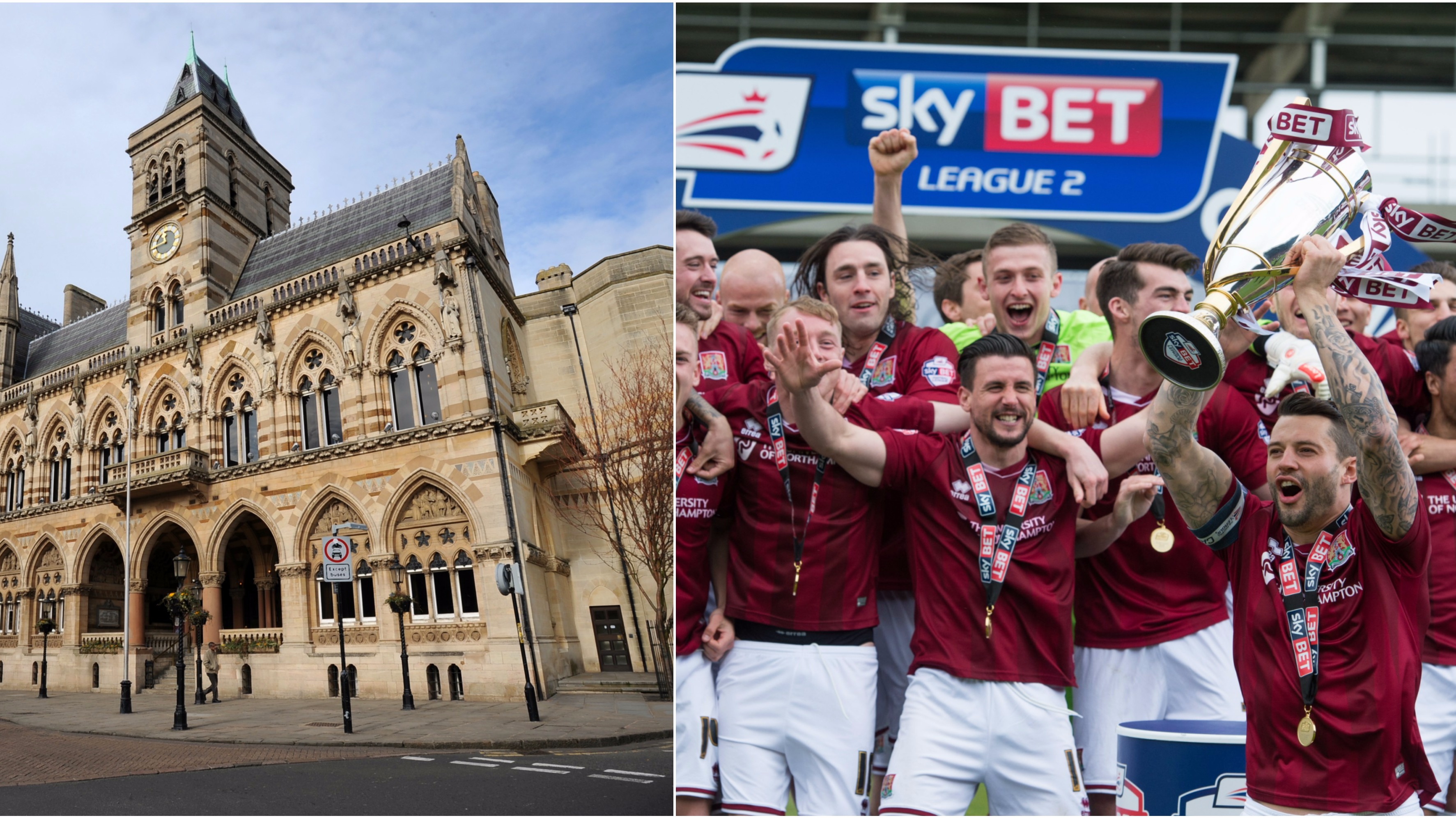 Where can you watch Northampton Town's promotion parade this weekend
