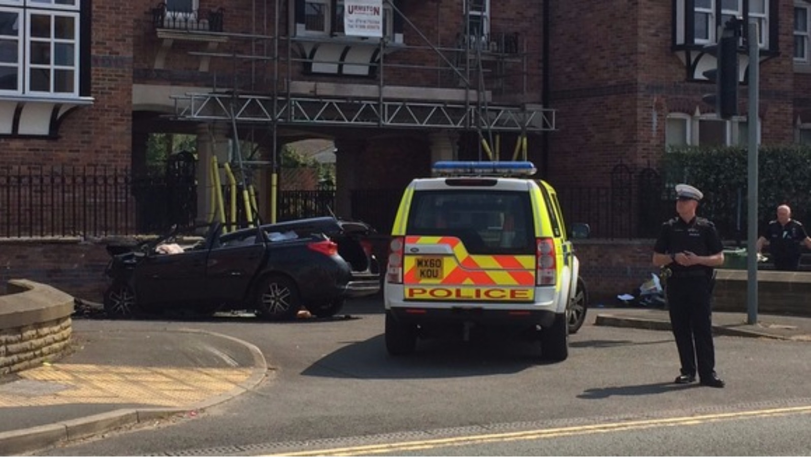 Nine-year-old girl dies after car crashes into wall | ITV News