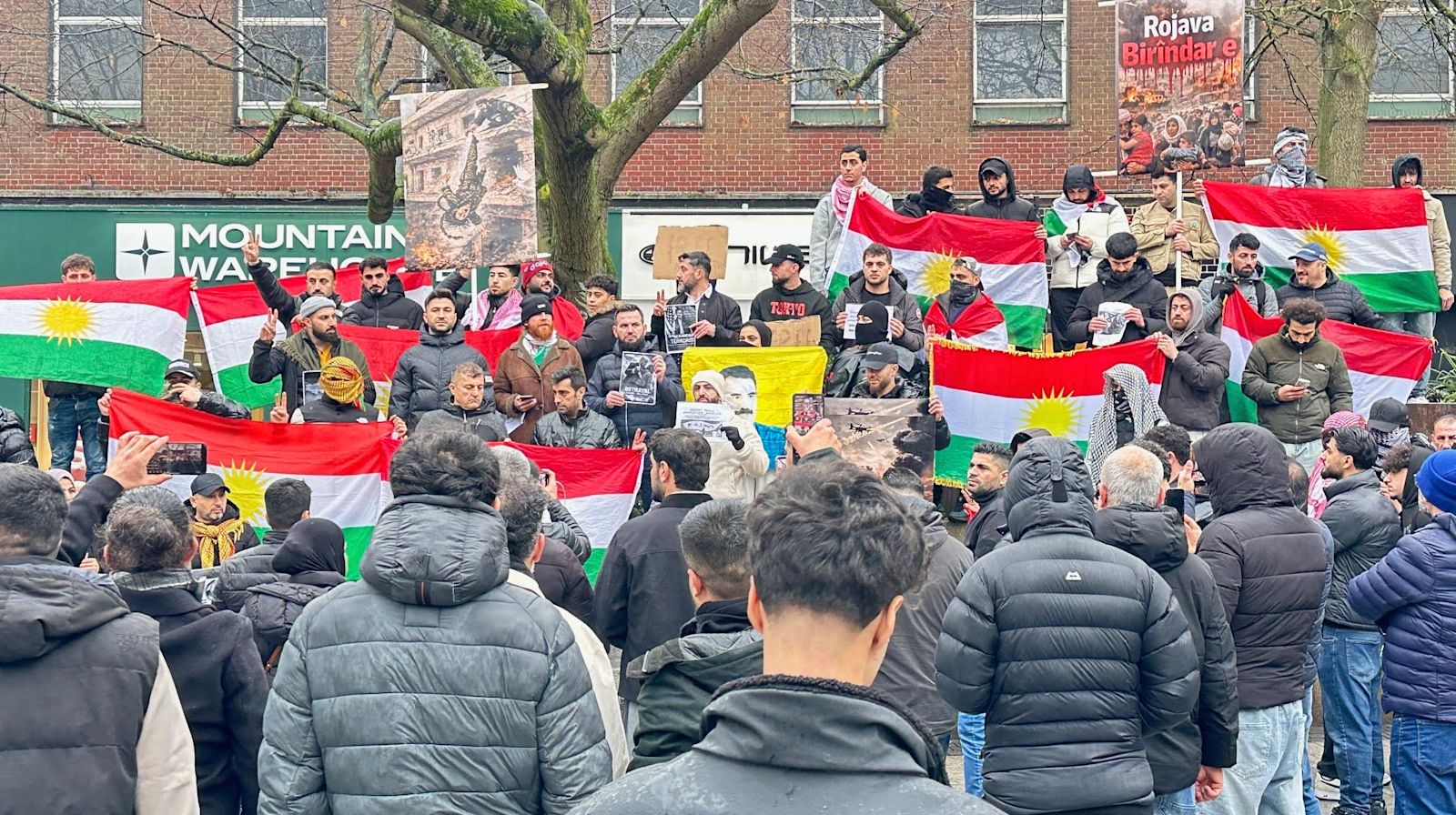 Kurdish protesters demanding action in Rojava march through Norwich ...