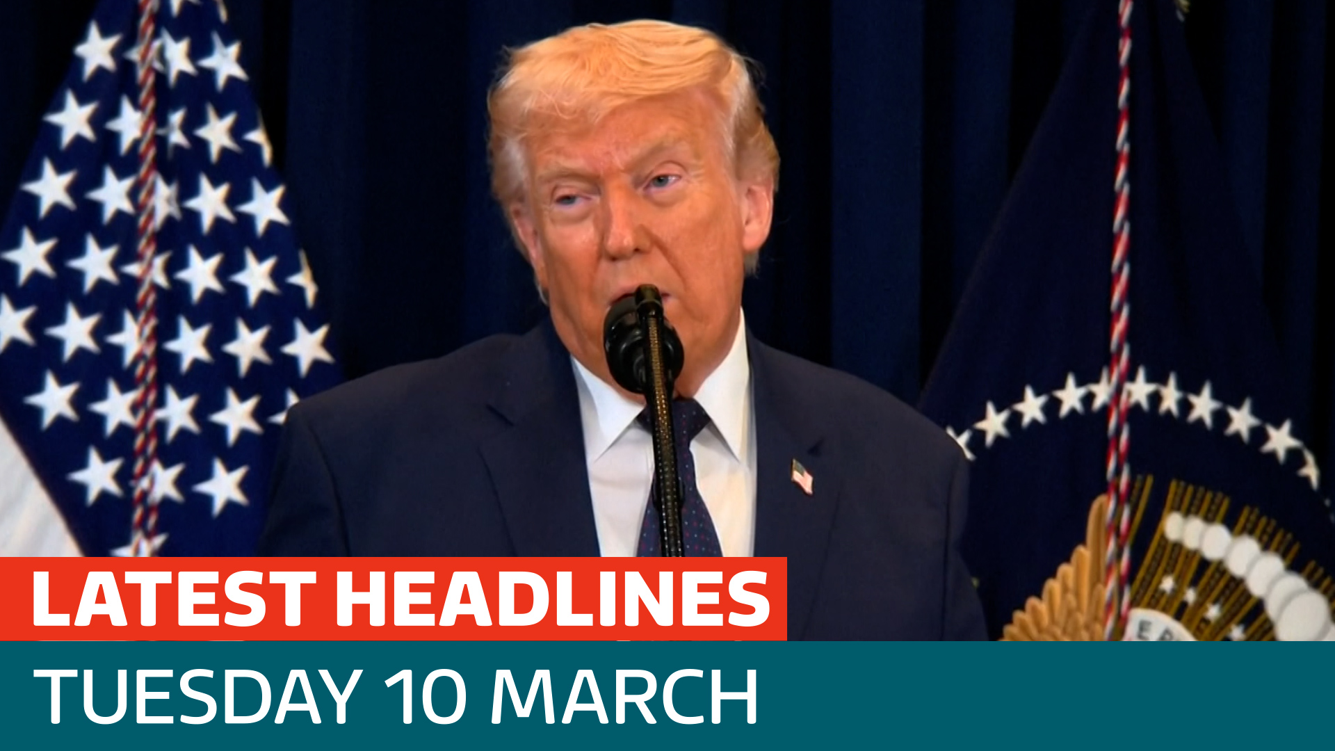 The latest headlines - as oil prices drop after Trump's Iran comments - Latest From ITV News