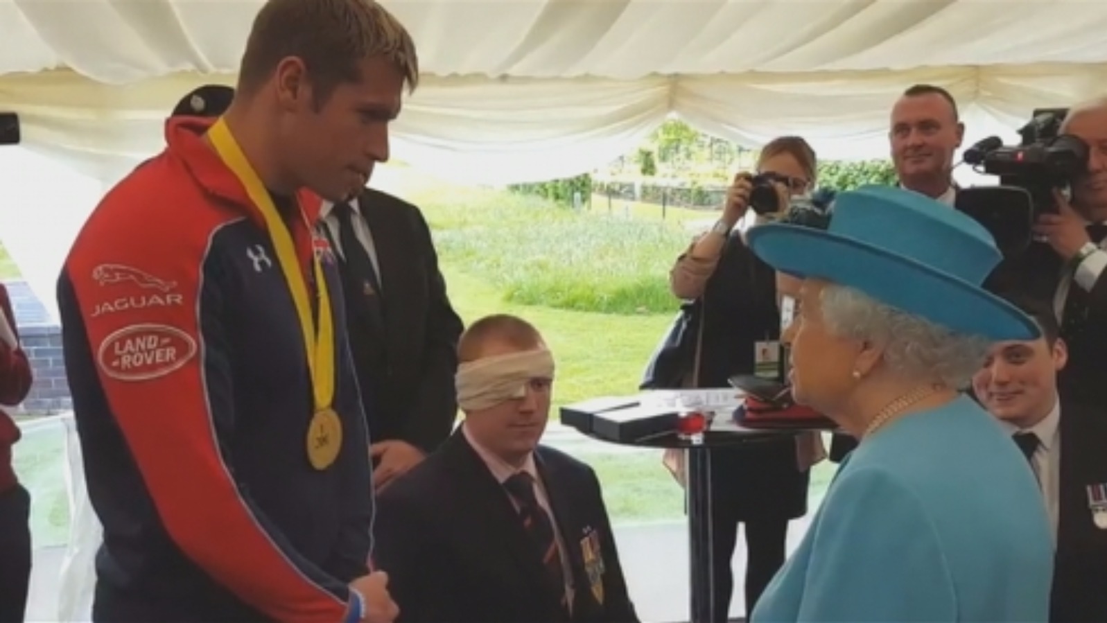 Medal-winning Cockermouth soldier meets the Queen | ITV News Border