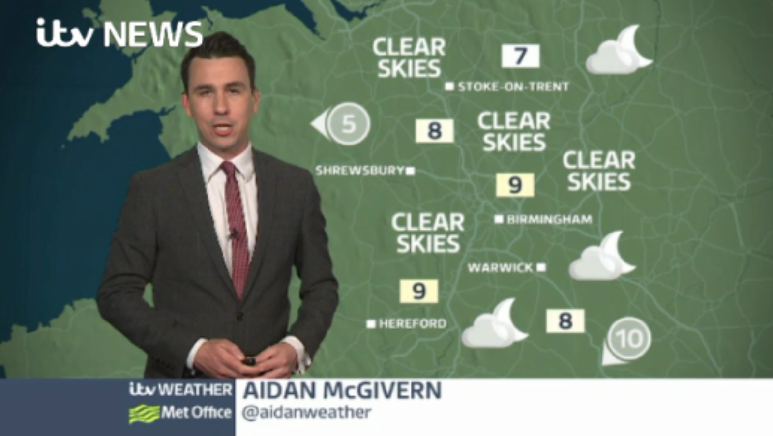 West Midlands Weather: Dry night across the region | ITV News Central