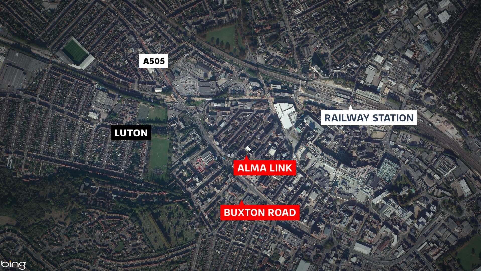 Two stabbed in Luton street attacks ITV News Anglia